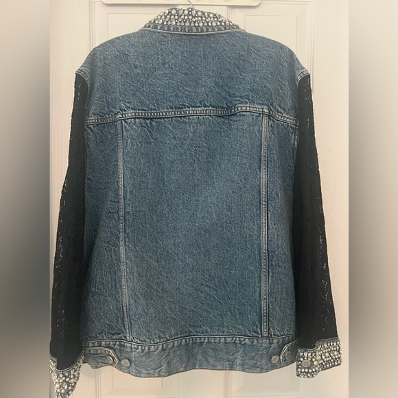 Alice + Olivia Jeff Embellished Denim Jacket - Picture 6 of 10